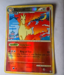 Pokemon Tcg Rapidash Triumphant 8/102 Reverse Holo Rare Lp - Image 1
