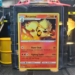 Arcanine Silver Tempest Pokemon TCG 020/195 Sword & Shield SWSH12 Rare - Image 1