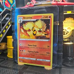 Arcanine Silver Tempest Pokemon TCG 020/195 Sword & Shield SWSH12 Rare - Image 2