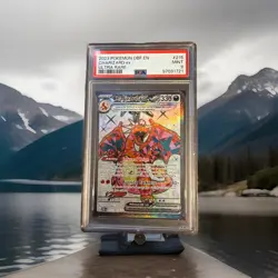Pokemon Charizard ex Obsidian Flames Full Art 215/197 PSA 9 Mint TCG - Image 1