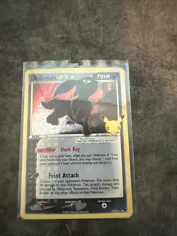 Pokemon TCG Umbreon Gold Star 17/17 Celebrations Classic Collection NM Condition - Image 1