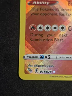 Radiant Charizard 011/078 Pokemon GO Holo NM - Image 5