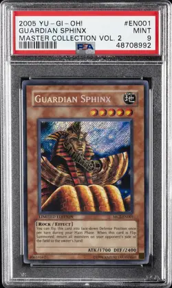 2005 YU-GI-OH! MASTER COLL VOLUME 2 #EN001 GUARDIAN SPHINX PSA 9 - Image 1