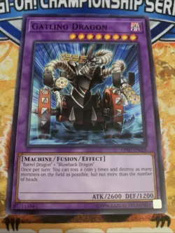 Yugioh Gatling Dragon - OP07-EN026 LP - Image 1