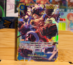 MONKEY.D.LUFFY OP11-118 A Fist of Divine Speed SEC One Piece CCG Near Mint - Image 1
