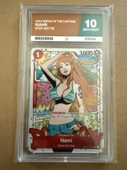Nami ST01-007 Alt Art OP06 Treasure Rare One Piece TCG English GTA Nami ACE 10 - Image 1