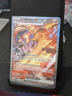 Pokemon TCG Team Rockets Moltres EX Destined Rivals Card 229/182 SIR Stamped - Image 1
