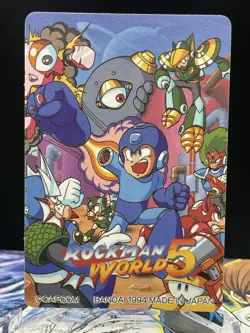 1995 Mega Man world No169 Bandai Carddass Rockman CAPCOM japan Prism card - Image 2