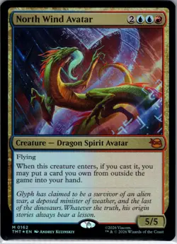 FOIL NORTH WIND AVATAR Teenage Mutant Ninja Turtles TMT Magic MTG CARD - Image 1