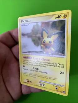 Pichu 93/123 Mysterious Treasures Non Holo Pokemon Card LP+ - Image 4
