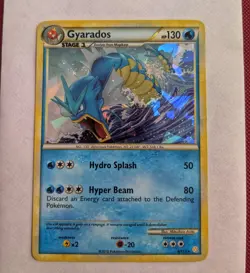 Gyarados 4/123 Rare Cracked Ice Holo Pokemon Card Heart Gold Soul Silver Lp Mp - Image 1