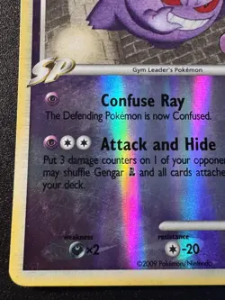 Gengar GL 40/111 Platinum Rising Rivals Pokemon Card Reverse Holo Foil Rare MP - Image 5