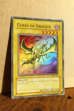 Curse of Dragon LOB-E053 Super Rare 2002 1st Edition Yugioh Card (NM) - Image 1