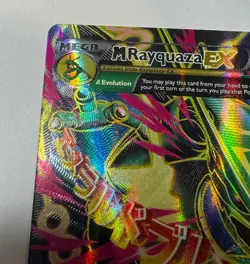 Pokemon TCG M Rayquaza EX Full Art Ultra Rare Card XY Roaring Skies 105/108 - Image 4