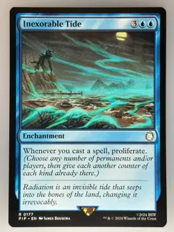 MTG Inexorable Tide Universes Beyond: Fallout (PIP) R 177 NM Magic - Image 1