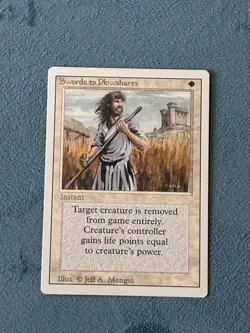 Swords to Plowshares, Revised Edition, Magic the Gathering MTG - Image 1