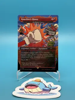 MTG Secret Lair - Sonic: Turbo Gear - Knuckles's Gloves - 2095 Foil - NM - Image 1