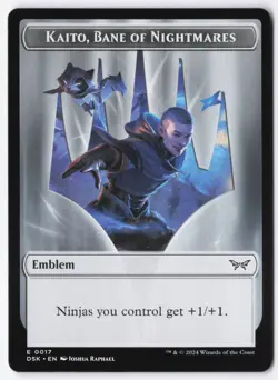 Emblem - Kaito, Bane of Nightmares Normal T Duskmourn: House of Horror 17 NM - Image 1