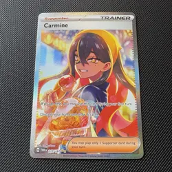 Carmine 217/167 Special Illustration Rare Pokemon Sv06: Twilight Masquerade NM - Image 1
