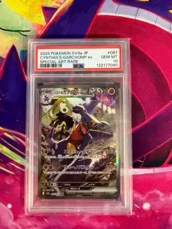 Cynthia's Garchomp ex 087/063 Japanese PSA Graded 10 Pokemon TCG - Image 1