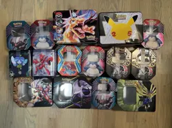 15 Assorted Pokemon Tins / Lunchboxes *EMPTY* - Image 1