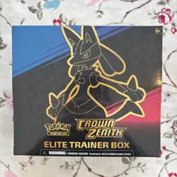 Pokemon TCG Crown Zenith Elite Trainer Box ETB New Sealed - Image 1