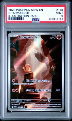 Pokemon 2023 Charmander IR Scarlet & Violet 151 PSA MINT 9 - Image 1