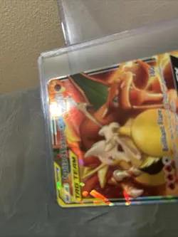 2019 Pokemon S-m Cosmic Eclipse Charizard & Braixen Tag Team Holo 22/236 2Sleeve - Image 4