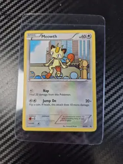 Pokemon Tcg Meowth BW35 Promo Lp-Nm - Image 1
