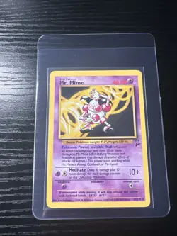 Mr. Mime 27/130 Base Set 2 Rare WOTC Vintage Pokemon - Image 1