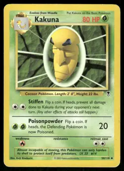 Pokemon Tcg Kakuna #50 Pokemon Legendary Collection MP - Image 1