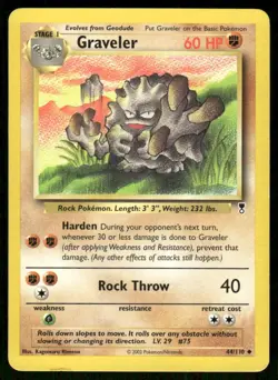 Pokemon Tcg Graveler #44 Pokemon Legendary Collection LP - Image 1