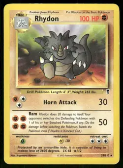 Pokemon Tcg Rhydon #35 Pokemon Legendary Collection LP - Image 1