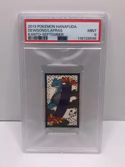 Lapras & Dewgong 2013 Pokemon Hanafuda Kanto September Exclusive Japanese PSA 9 - Image 1