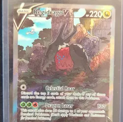Pokemon Regidrago V 184/195 Swsh12 Silver Tempest Ultra Rare Full Art Holo - Image 1