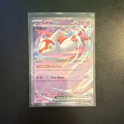 Pokemon TCG Latias ex 076/191 SV8 Surging Sparks Double Rare Holo 210 HP Basic - Image 1