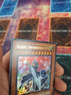 Yugioh Silent Swordsman LV7 WC5-EN001 Ultra Rare Unlimited Moderately Played - Image 3