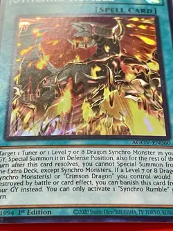 Crimson Dragon + Synchro Rumble + Snake-Eyes Vengeance Dragon | YuGiOh! - Image 4