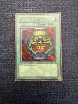 Pot of Greed LOB-119, 1st Edition - Lightly Played Condition - Image 1