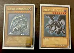 Vintage Yu-Gi-Oh Dragon Lot – Blue-Eyes White & Red-Eyes B. SDK-001 SDJ-001 - Image 2