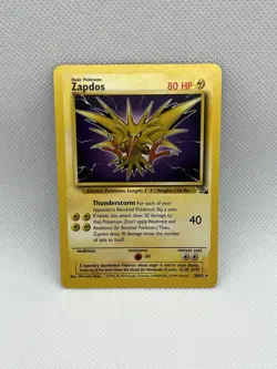 Zapdos 30/62 Fossil Rare Non Holo 1999 Vintage Pokemon TCG Card Unlimited NM/LP - Image 1