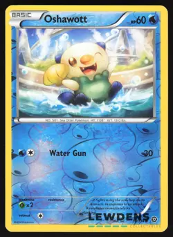 Oshawott - 30/114 - Common Reverse Holo - Steam Siege - Pokemon Card - Image 1