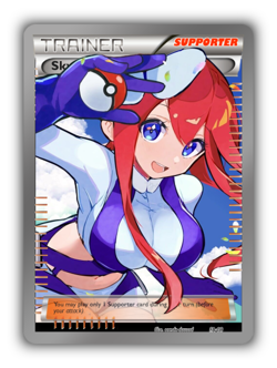 Skyla Trading Card - Sexy Adult Anime Waifu Custom Made Trainer | PARODY - Image 1