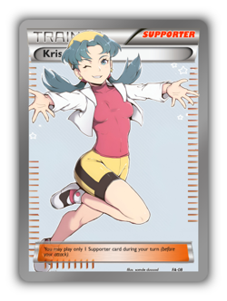 Kris Trading Card - Sexy Adult Anime Waifu Custom Made Trainer | PARODY - Image 1