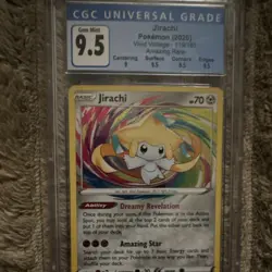 Pokemon Jirachi Vivid Voltage 119/185 Amazing Rare CGC 9.5 Holo 2020 Card - Image 1