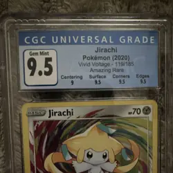 Pokemon Jirachi Vivid Voltage 119/185 Amazing Rare CGC 9.5 Holo 2020 Card - Image 4