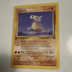 Pokemon TCG Cubone Jungle 1st Edition 50/64 40 HP Common Regular English Card - Image 1