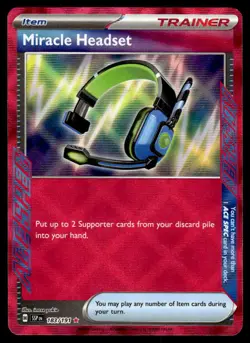 Pokemon TCG SV: Surging Sparks #183/191 Miracle Headset NM - Image 1