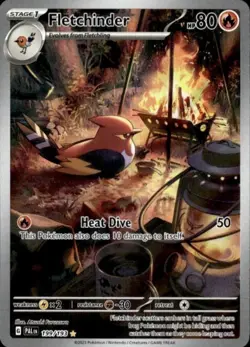 Pokemon TCG Fletchinder 199/193 Sv02: Paldea Evolved Holo - Image 1