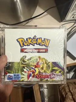 Pokemon TCG: Scarlet & Violet Base Booster Box w/Acrylic Case - Image 1